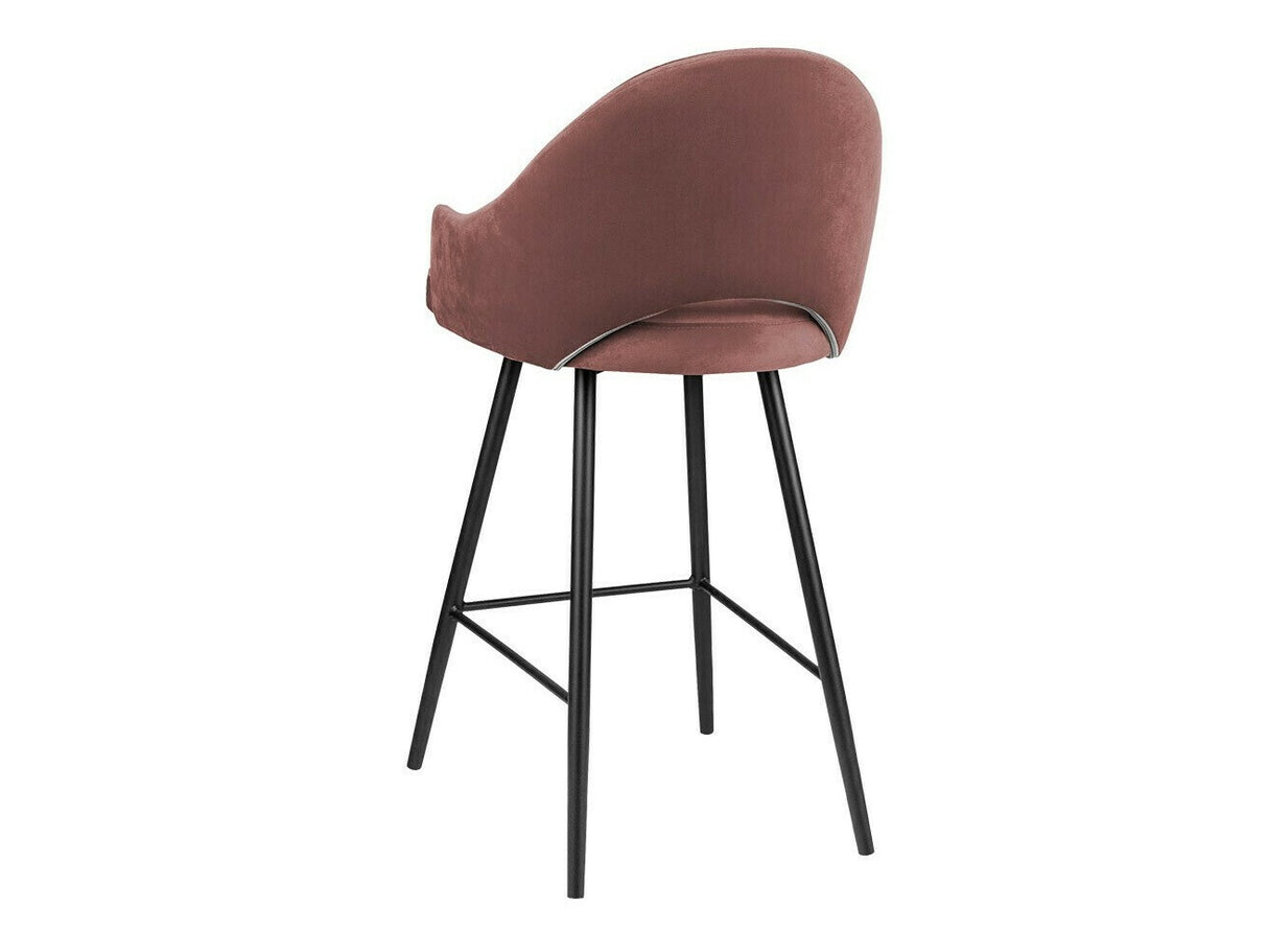 Bárszék Hoker ROSA, Szín: Fekete + Magic Velvet 2258, Lábak színe: Fekete