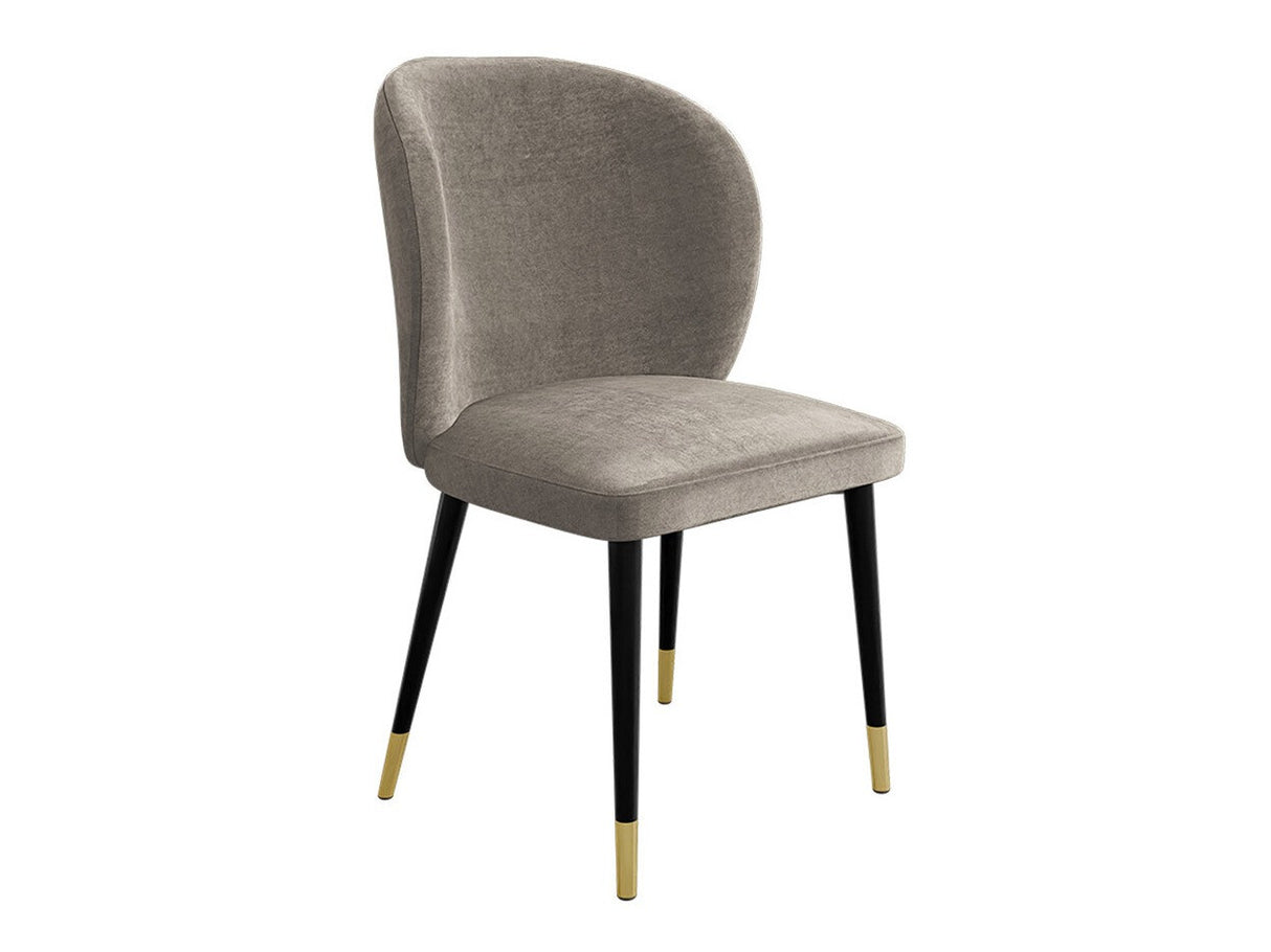 Szék Krzesło CLEO (Grebe) , Szín: Fekete + Magic Velvet 2209, Lábak színe: Aranysárga