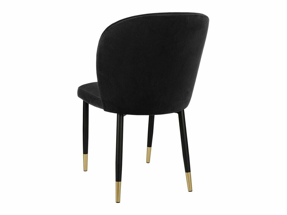Szék Krzesło CLEO (Grebe) , Szín: Fekete + Magic Velvet 2219, Lábak színe: Aranysárga