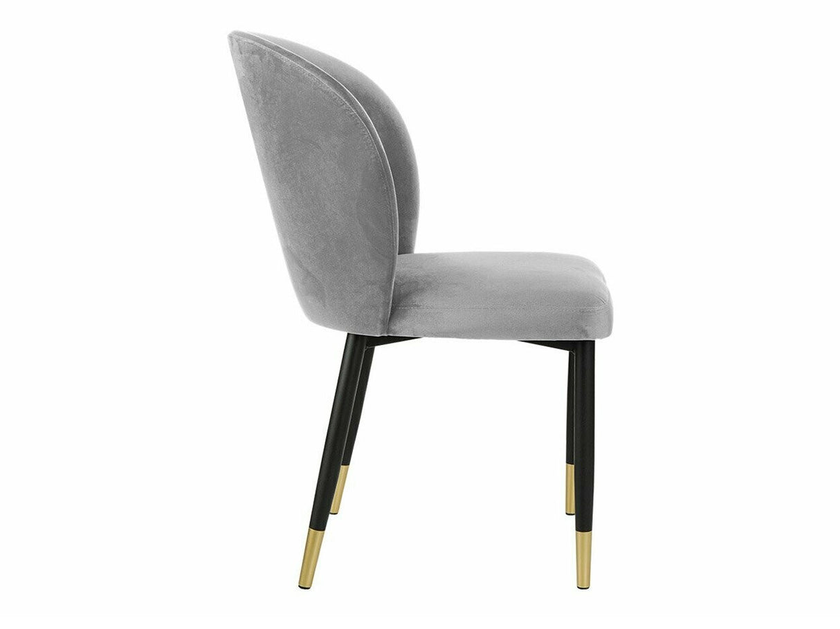 Szék Krzesło CLEO (Grebe) , Szín: Fekete + Magic Velvet 2240, Lábak színe: Aranysárga