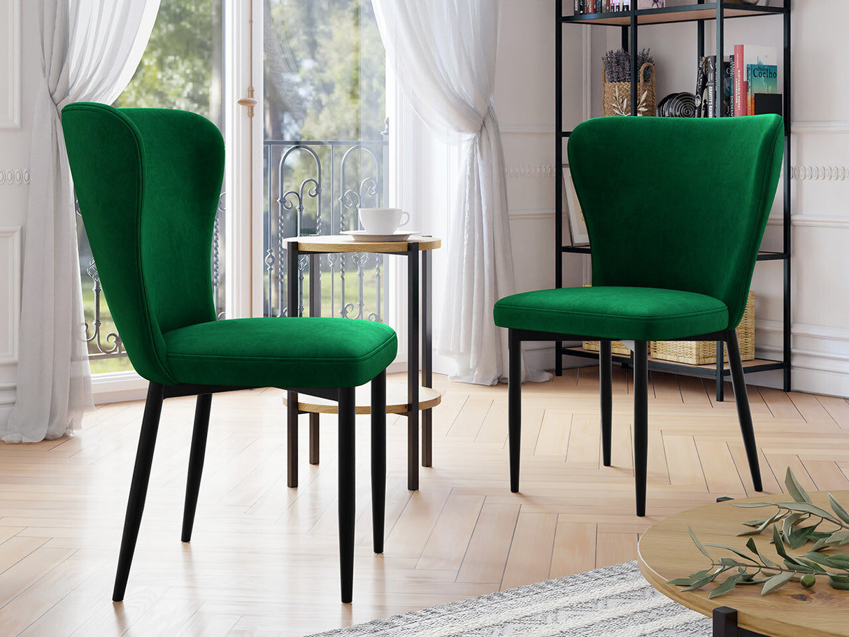 Szék Krzesło ELENA, Szín: Fekete + Magic Velvet 2225