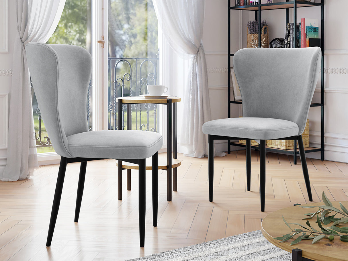 Szék Krzesło ELENA, Szín: Fekete + Magic Velvet 2240