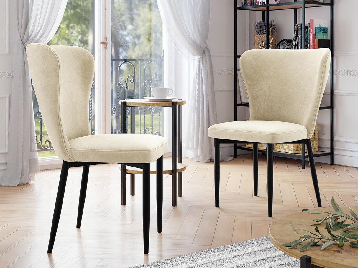 Szék Krzesło ELENA, Szín: Fekete + Magic Velvet 2250