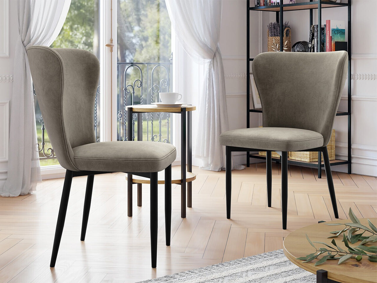 Szék Krzesło ELENA, Szín: Fekete + Magic Velvet 2209