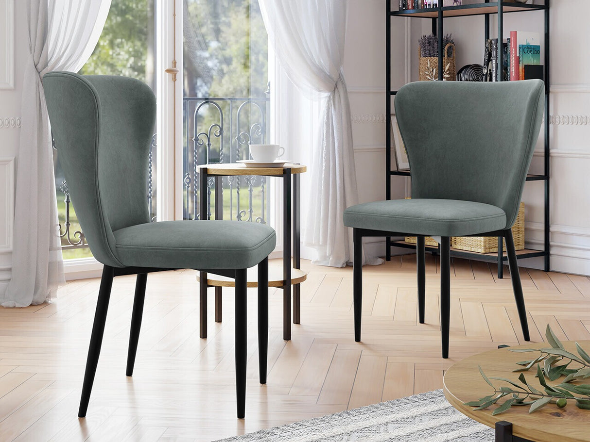 Szék Krzesło ELENA, Szín: Fekete + Magic Velvet 2217