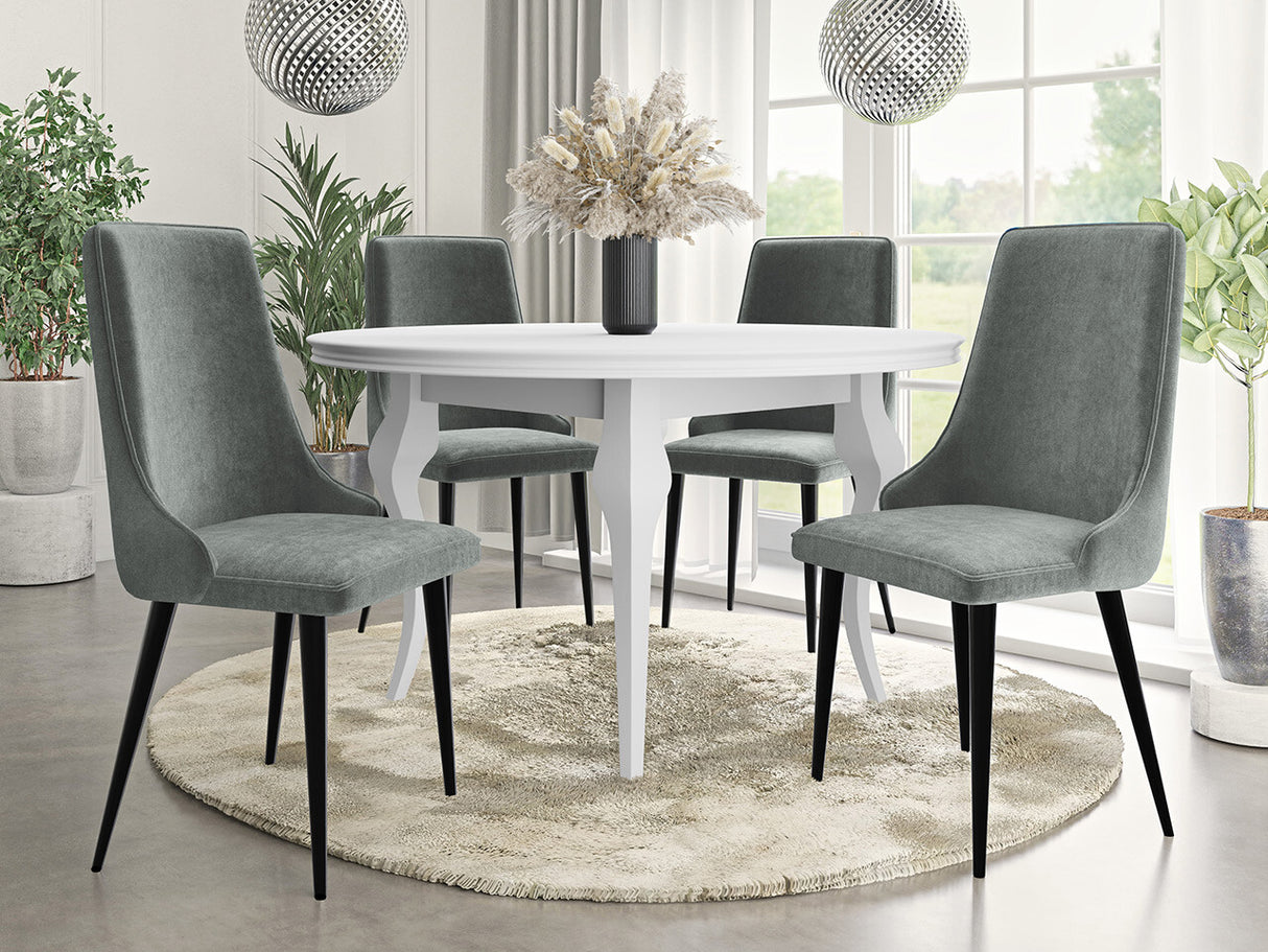 Szék Krzesło MARIO, Szín: Fekete + Magic Velvet 2217, Lábak színe: Fekete