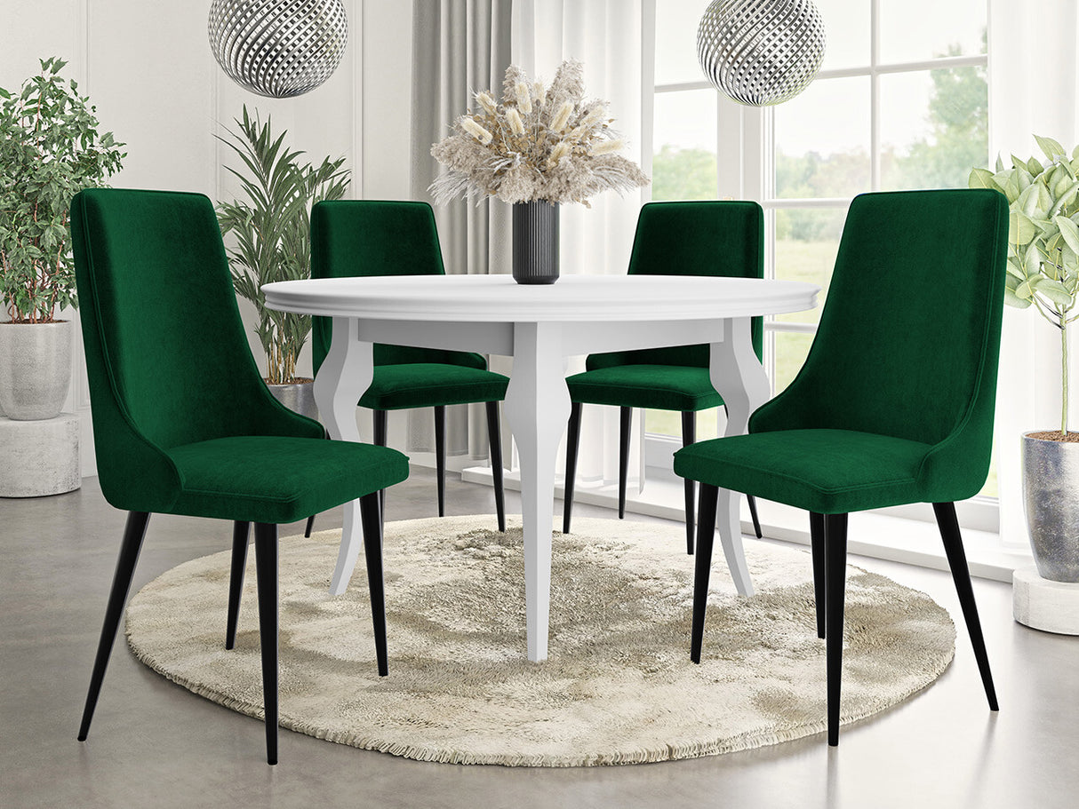 Szék Krzesło MARIO, Szín: Fekete + Magic Velvet 2225, Lábak színe: Fekete