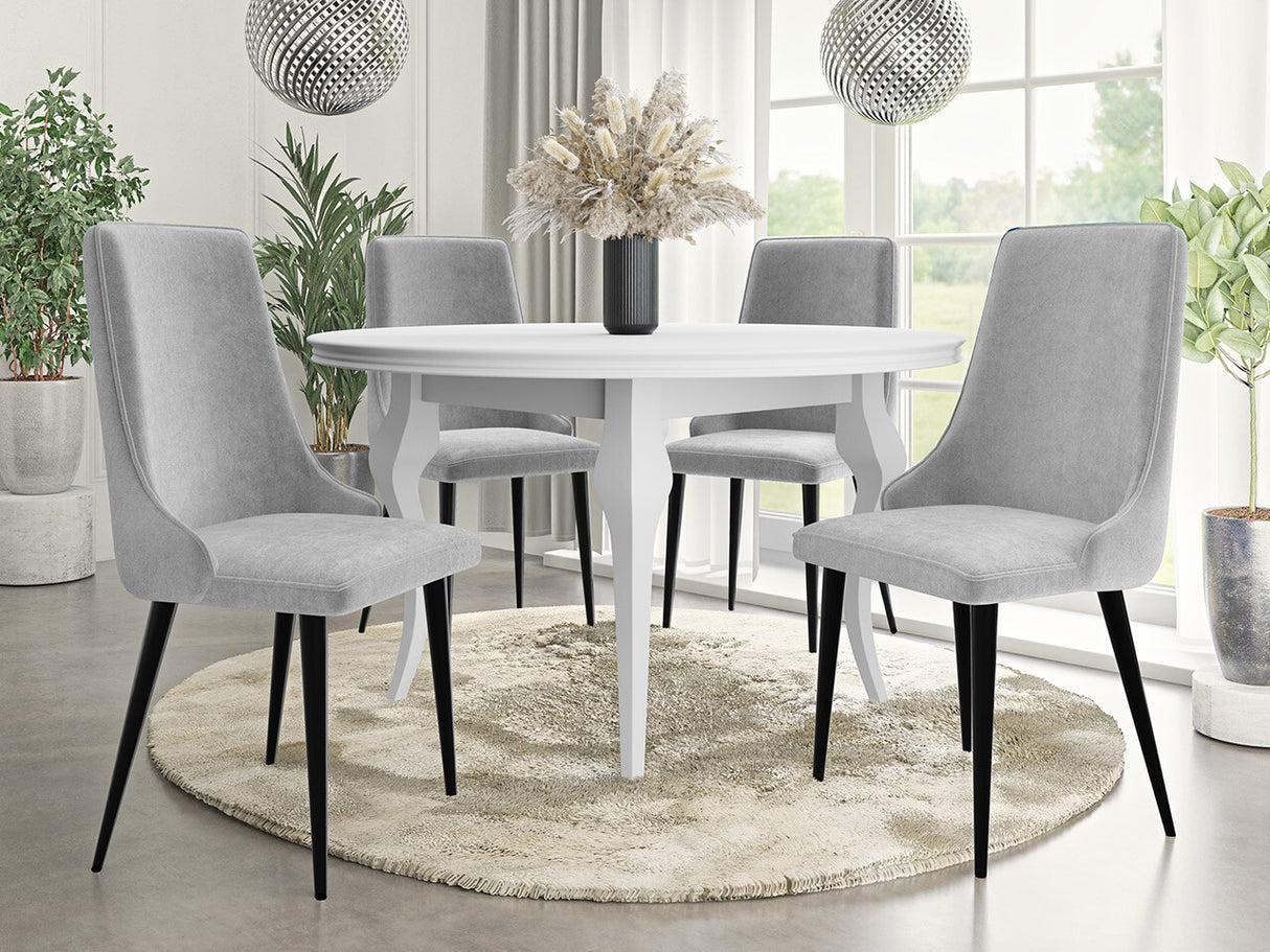 Szék Krzesło MARIO, Szín: Fekete + Magic Velvet 2240, Lábak színe: Fekete