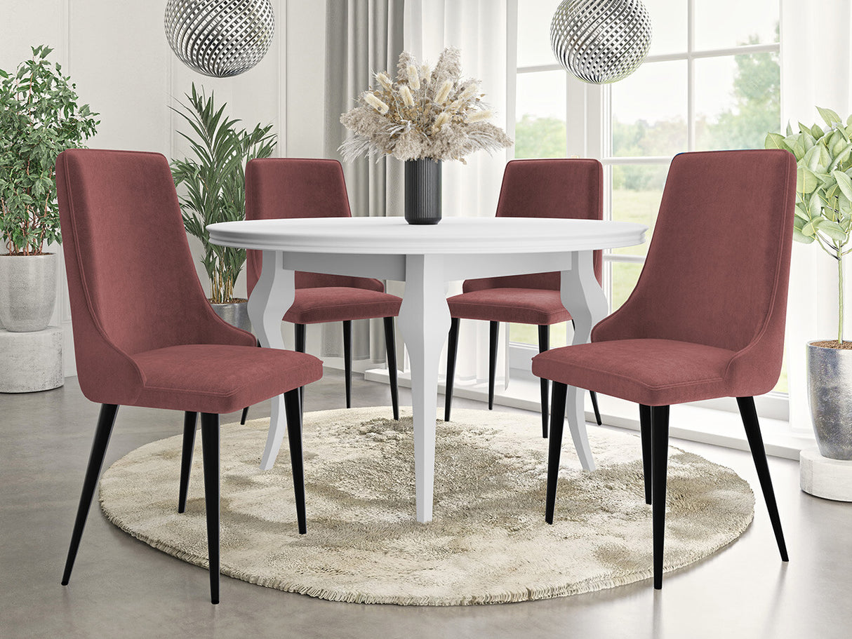 Szék Krzesło MARIO, Szín: Fekete + Magic Velvet 2258, Lábak színe: Fekete