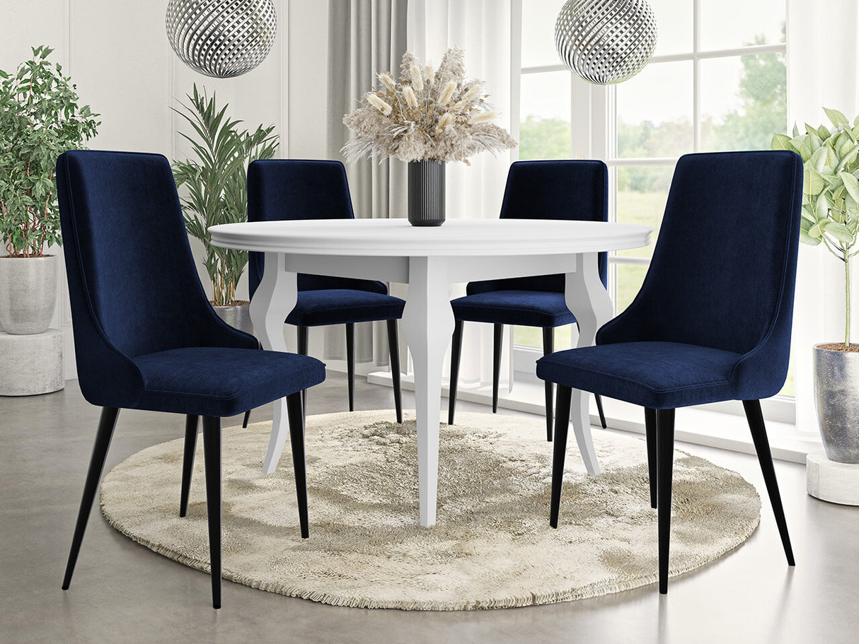 Szék Krzesło MARIO, Szín: Fekete + Magic Velvet 2216, Lábak színe: Fekete