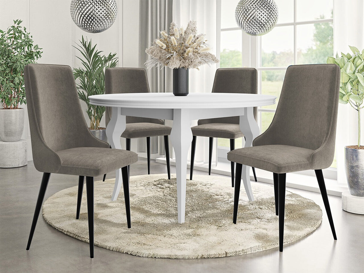 Szék Krzesło MARIO, Szín: Fekete + Magic Velvet 2209, Lábak színe: Fekete