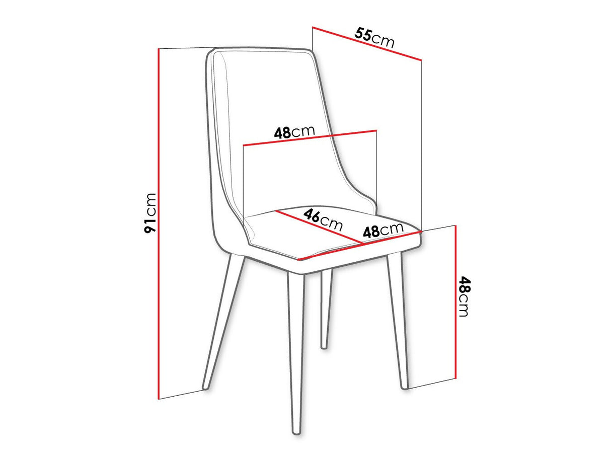 Szék Krzesło MARIO, Szín: Fekete + Magic Velvet 2219, Lábak színe: Aranysárga