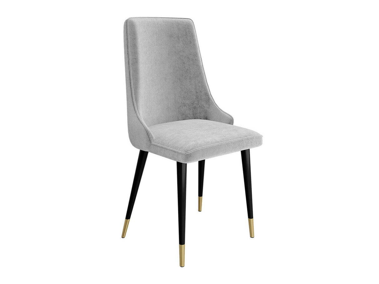 Szék Krzesło MARIO, Szín: Fekete + Magic Velvet 2240, Lábak színe: Aranysárga