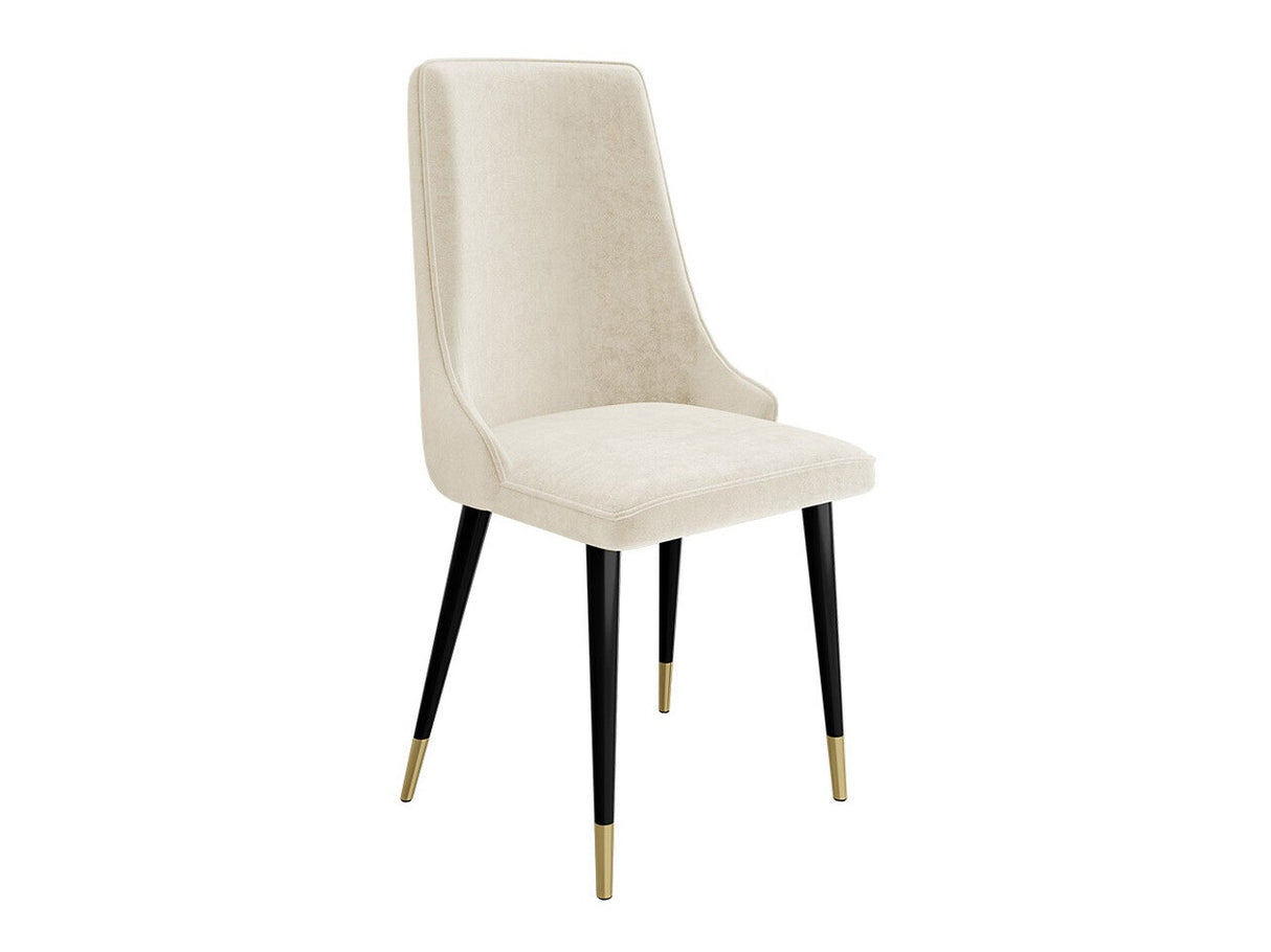 Szék Krzesło MARIO, Szín: Fekete + Magic Velvet 2250, Lábak színe: Aranysárga