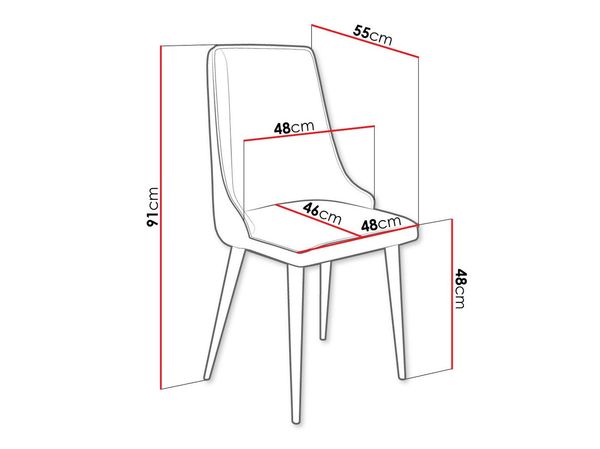 Szék Krzesło MARIO, Szín: Fekete + Magic Velvet 2250, Lábak színe: Aranysárga