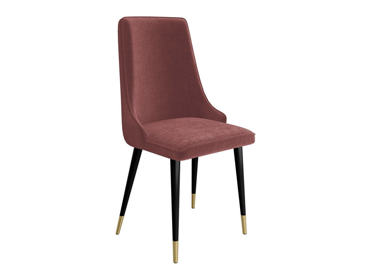 Szék Krzesło MARIO, Szín: Fekete + Magic Velvet 2258, Lábak színe: Aranysárga