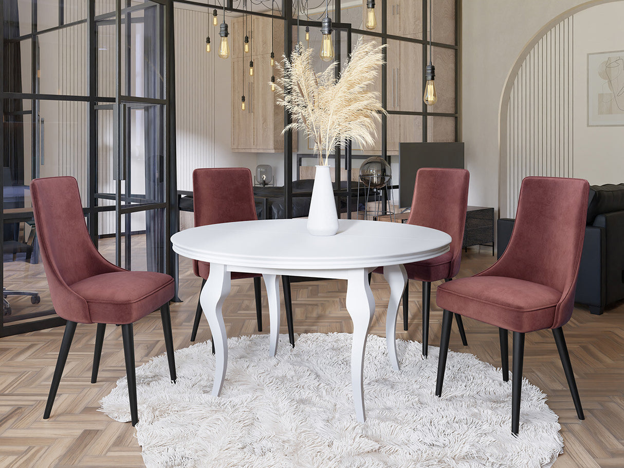 Szék Krzesło PERŁA 3, Szín: Fekete + Magic Velvet 2258, Lábak színe: Fekete