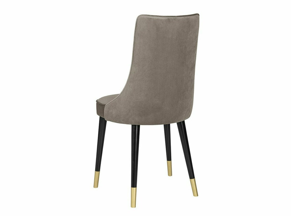 Szék Krzesło PERŁA 3, Szín: Fekete + Magic Velvet 2209, Lábak színe: Aranysárga