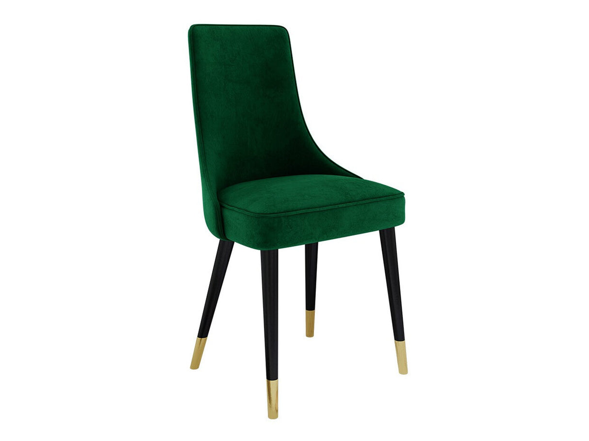 Szék Krzesło PERŁA 3, Szín: Fekete + Magic Velvet 2225, Lábak színe: Aranysárga