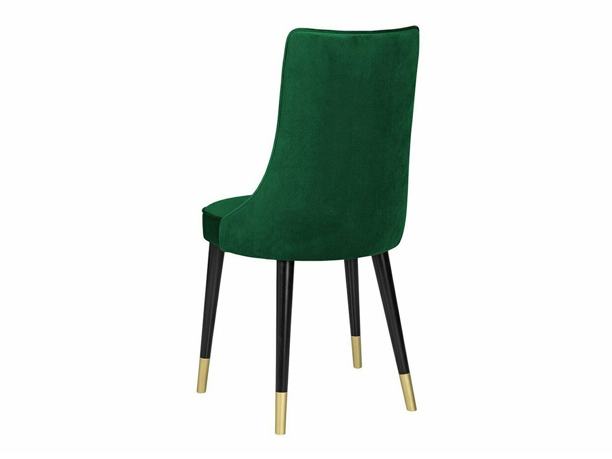 Szék Krzesło PERŁA 3, Szín: Fekete + Magic Velvet 2225, Lábak színe: Aranysárga