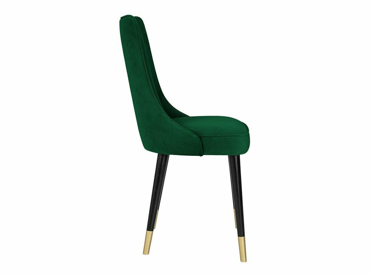 Szék Krzesło PERŁA 3, Szín: Fekete + Magic Velvet 2225, Lábak színe: Aranysárga