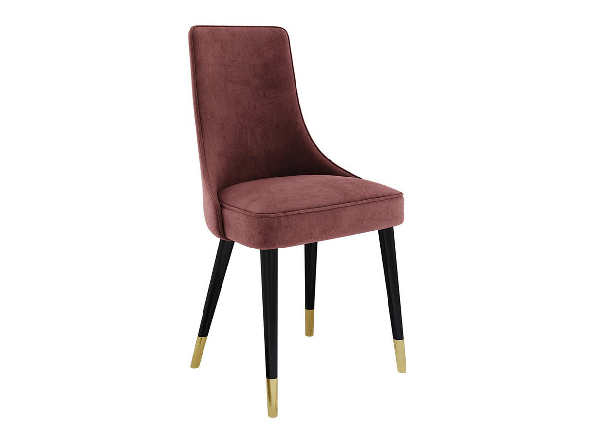 Szék Krzesło PERŁA 3, Szín: Fekete + Magic Velvet 2258, Lábak színe: Aranysárga