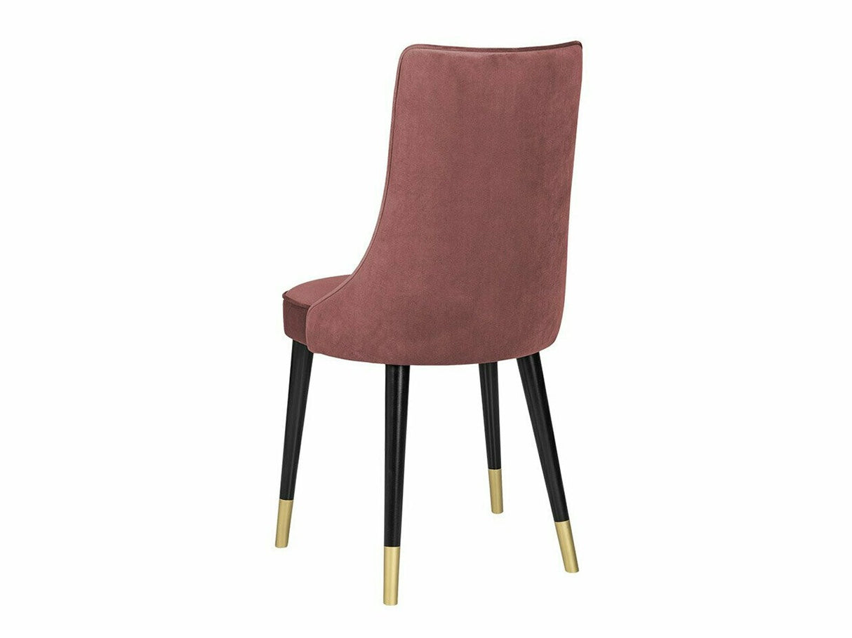 Szék Krzesło PERŁA 3, Szín: Fekete + Magic Velvet 2258, Lábak színe: Aranysárga