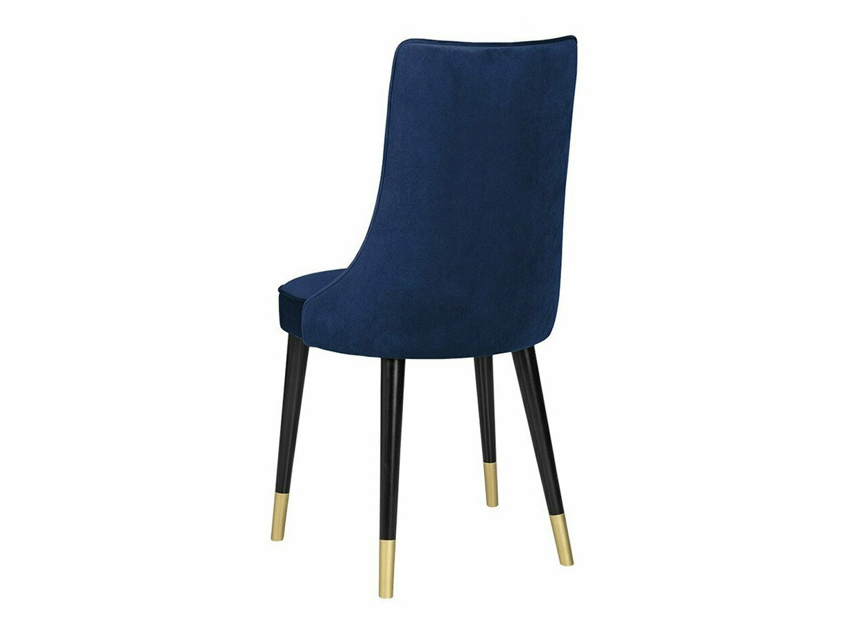 Szék Krzesło PERŁA 3, Szín: Fekete + Magic Velvet 2216, Lábak színe: Aranysárga