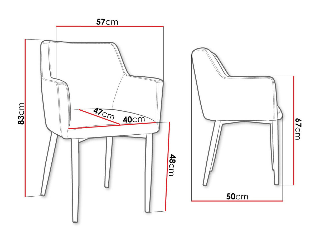 Szék Krzesło RENE, Szín: Fekete + Magic Velvet 2209, Lábak színe: Fekete