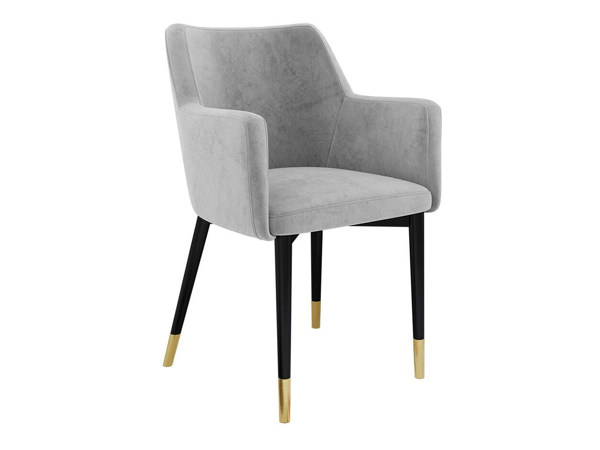 Szék Krzesło RENE, Szín: Fekete + Magic Velvet 2240, Lábak színe: Aranysárga