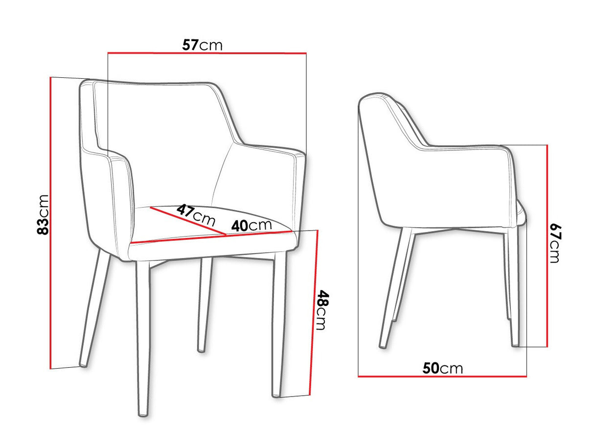 Szék Krzesło RENE, Szín: Fekete + Magic Velvet 2240, Lábak színe: Aranysárga