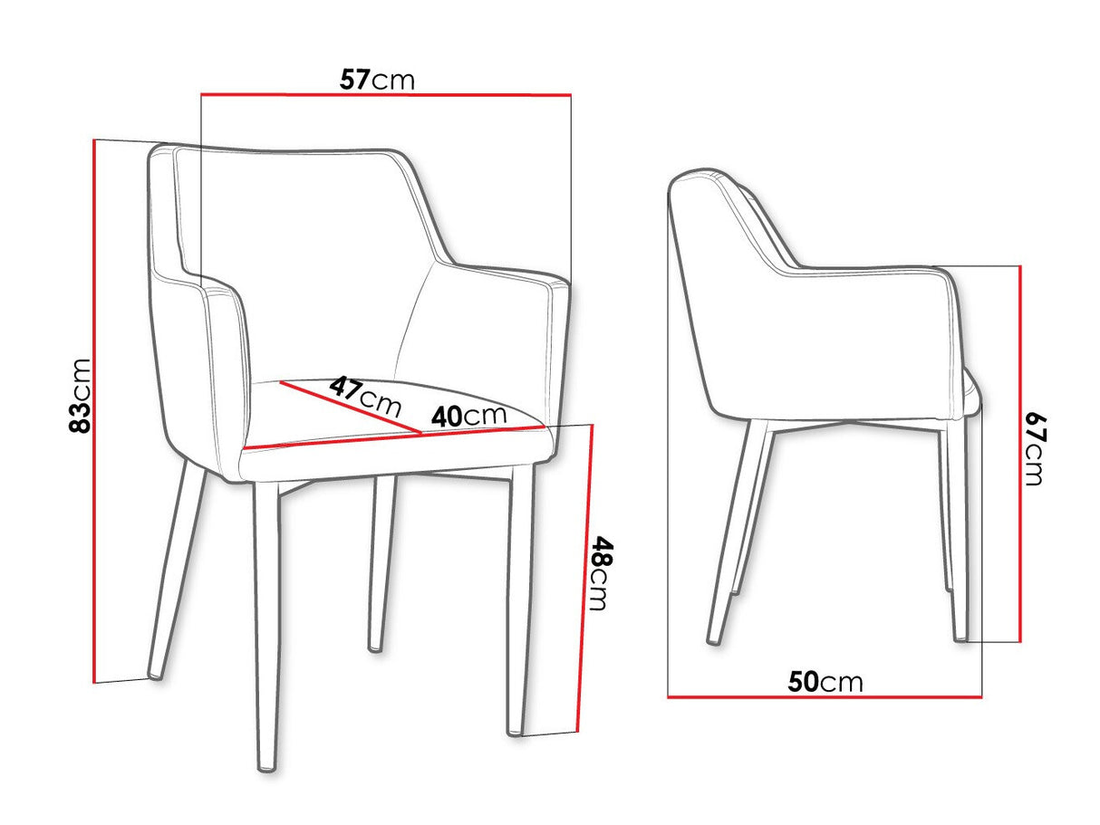 Szék Krzesło RENE, Szín: Fekete + Magic Velvet 2217, Lábak színe: Fekete