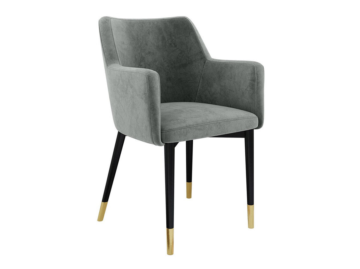 Szék Krzesło RENE, Szín: Fekete + Magic Velvet 2217, Lábak színe: Aranysárga