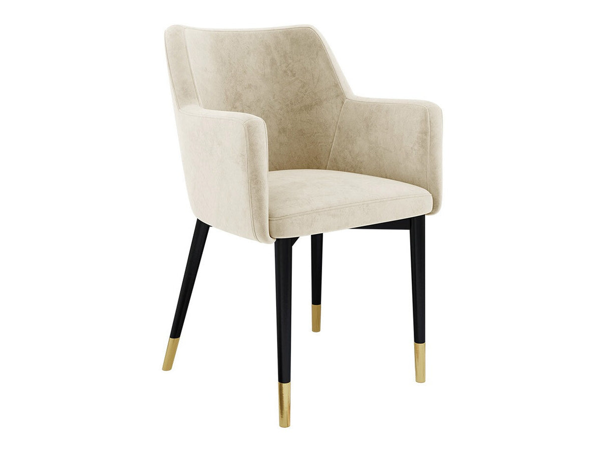 Szék Krzesło RENE, Szín: Fekete + Magic Velvet 2250, Lábak színe: Aranysárga