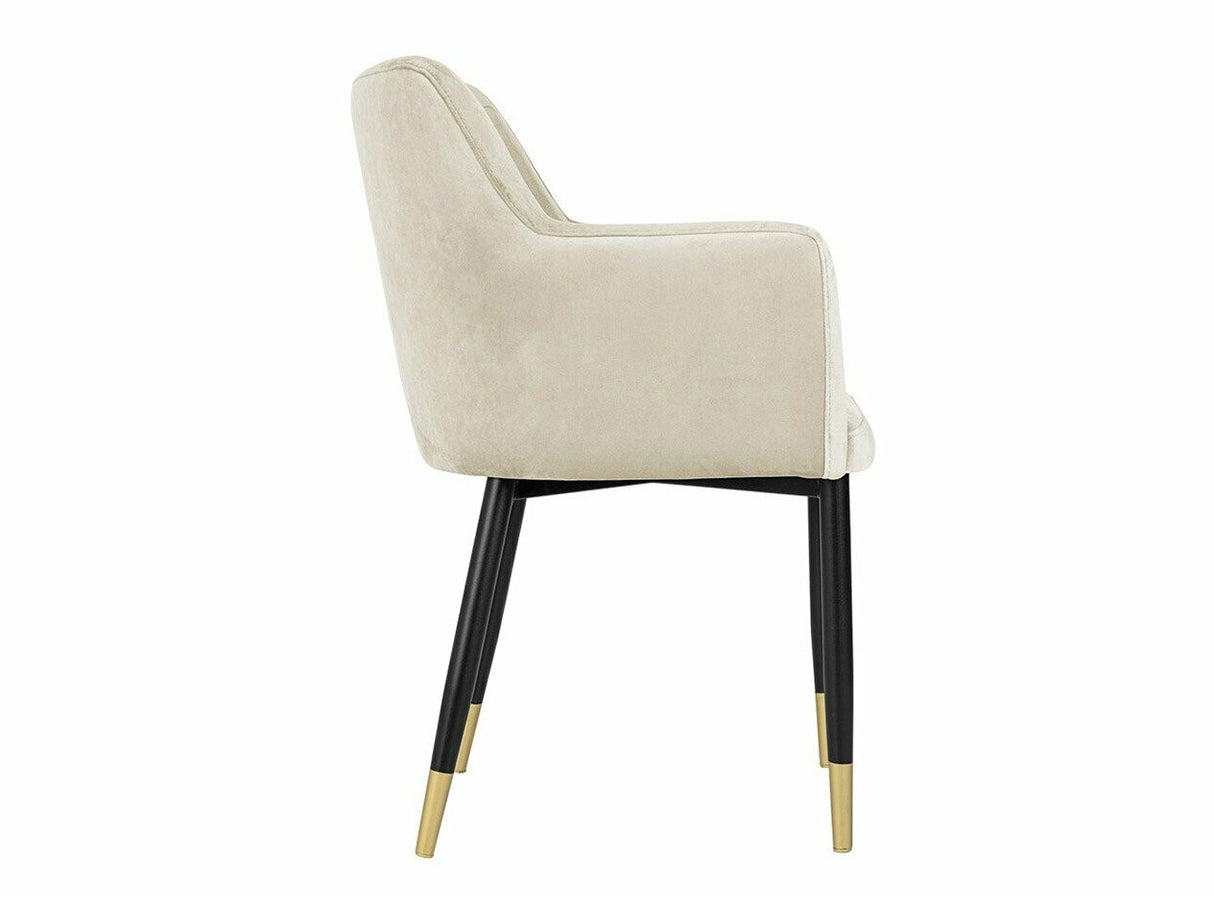 Szék Krzesło RENE, Szín: Fekete + Magic Velvet 2250, Lábak színe: Aranysárga