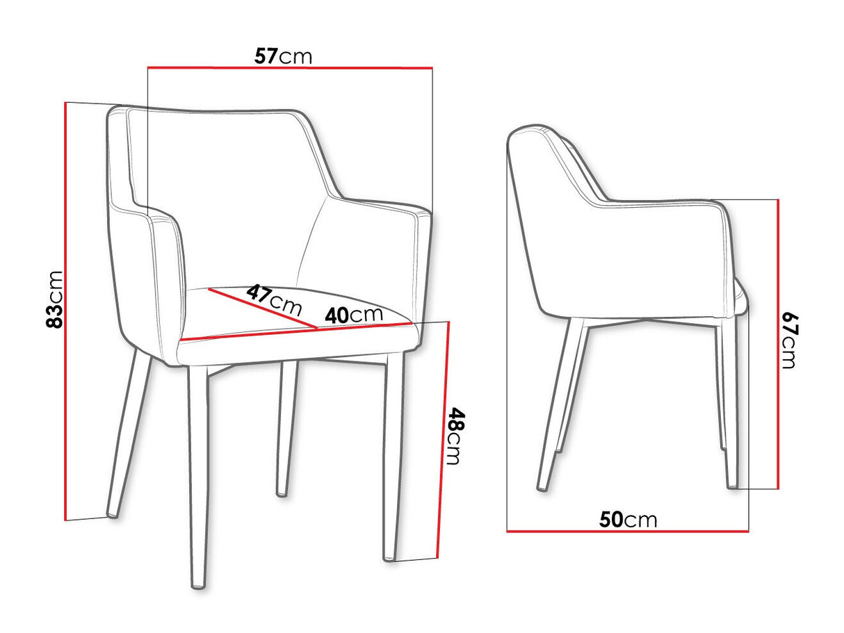 Szék Krzesło RENE, Szín: Fekete + Magic Velvet 2250, Lábak színe: Aranysárga