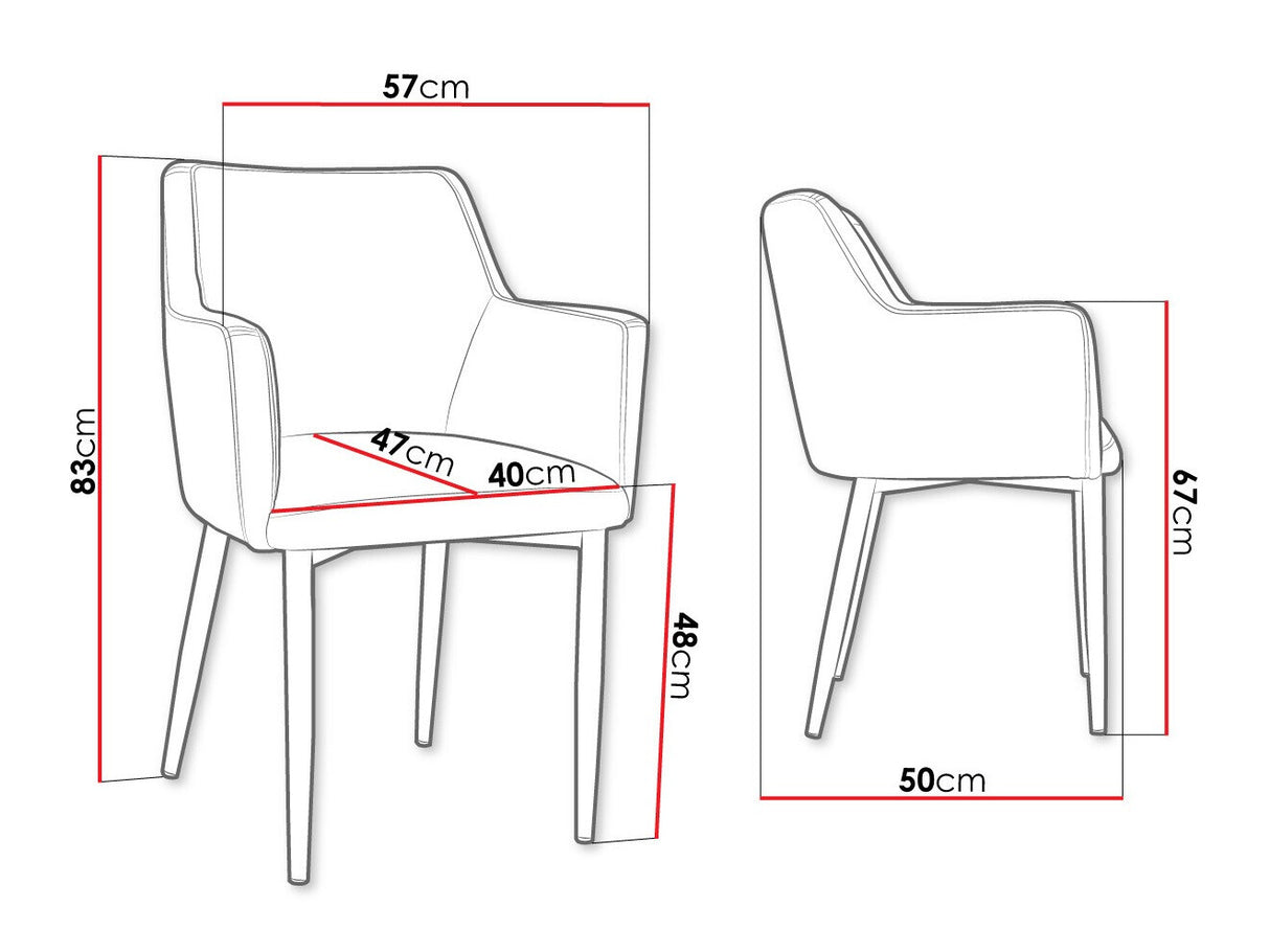 Szék Krzesło RENE, Szín: Fekete + Magic Velvet 2219, Lábak színe: Fekete