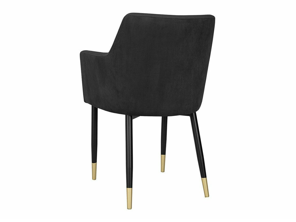 Szék Krzesło RENE, Szín: Fekete + Magic Velvet 2219, Lábak színe: Aranysárga