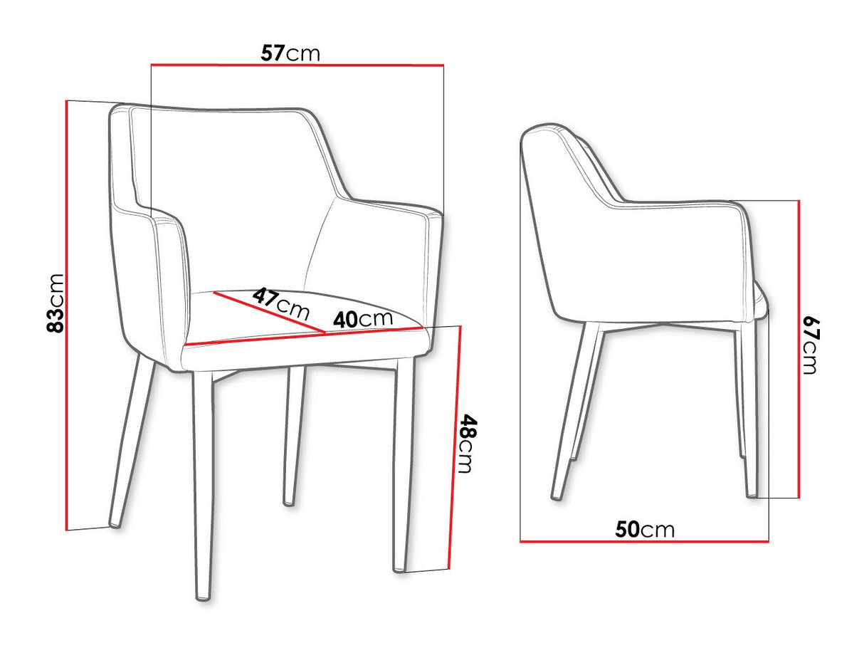 Szék Krzesło RENE, Szín: Fekete + Magic Velvet 2219, Lábak színe: Aranysárga