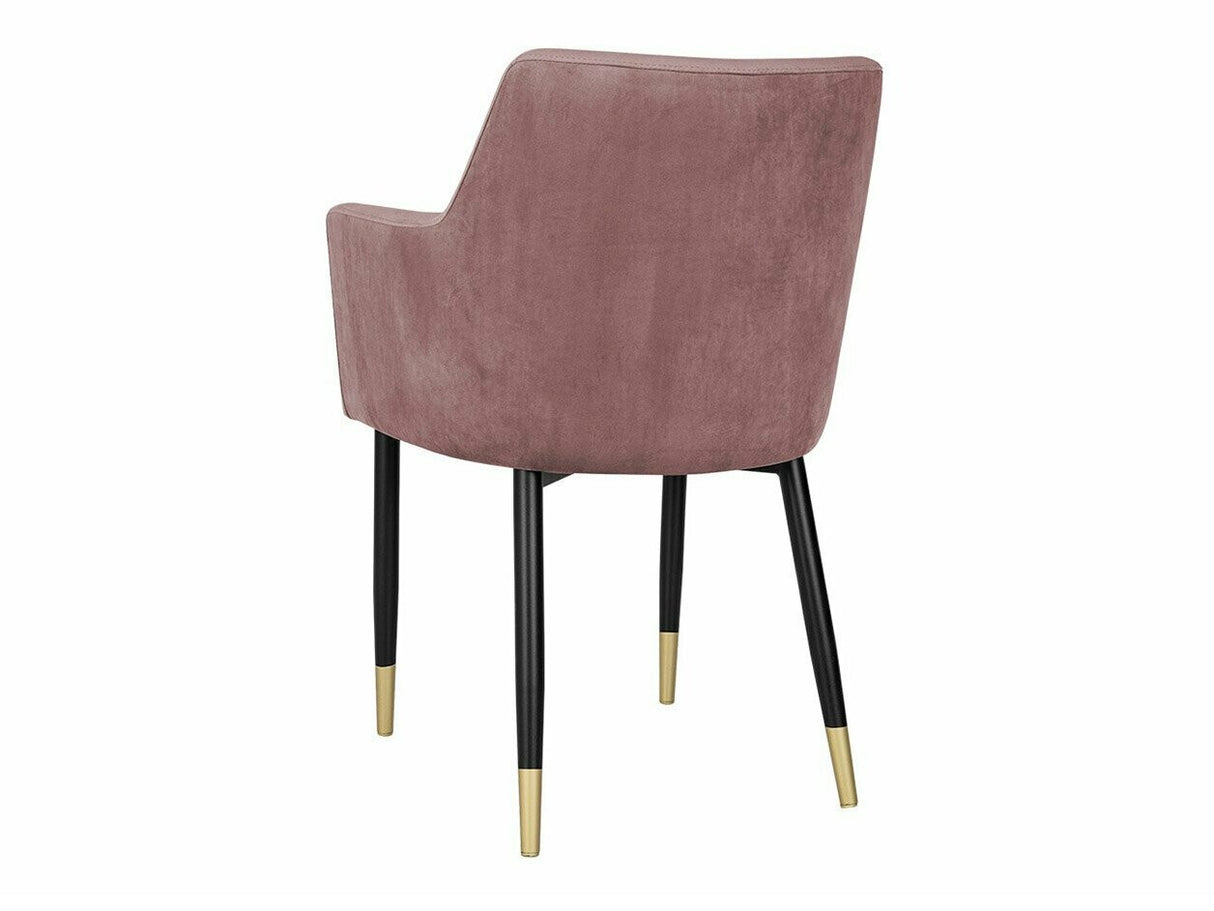 Szék Krzesło RENE, Szín: Fekete + Magic Velvet 2258, Lábak színe: Aranysárga