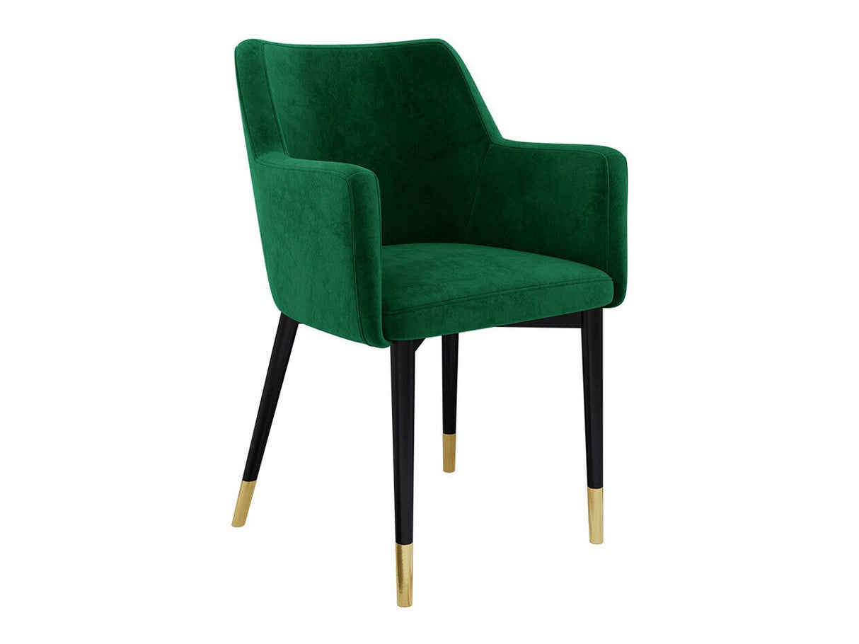 Szék Krzesło RENE, Szín: Fekete + Magic Velvet 2225, Lábak színe: Aranysárga