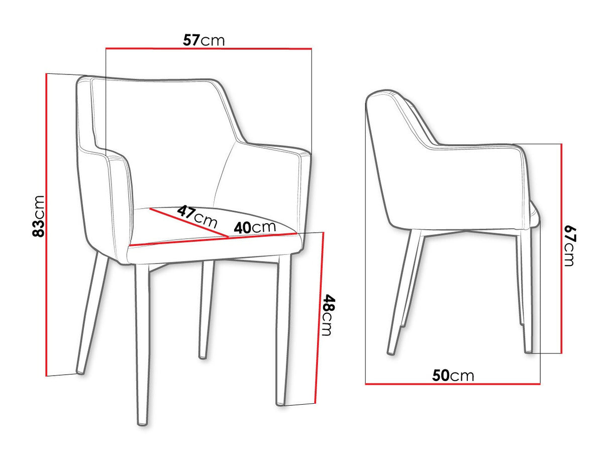 Szék Krzesło RENE, Szín: Fekete + Magic Velvet 2216, Lábak színe: Fekete