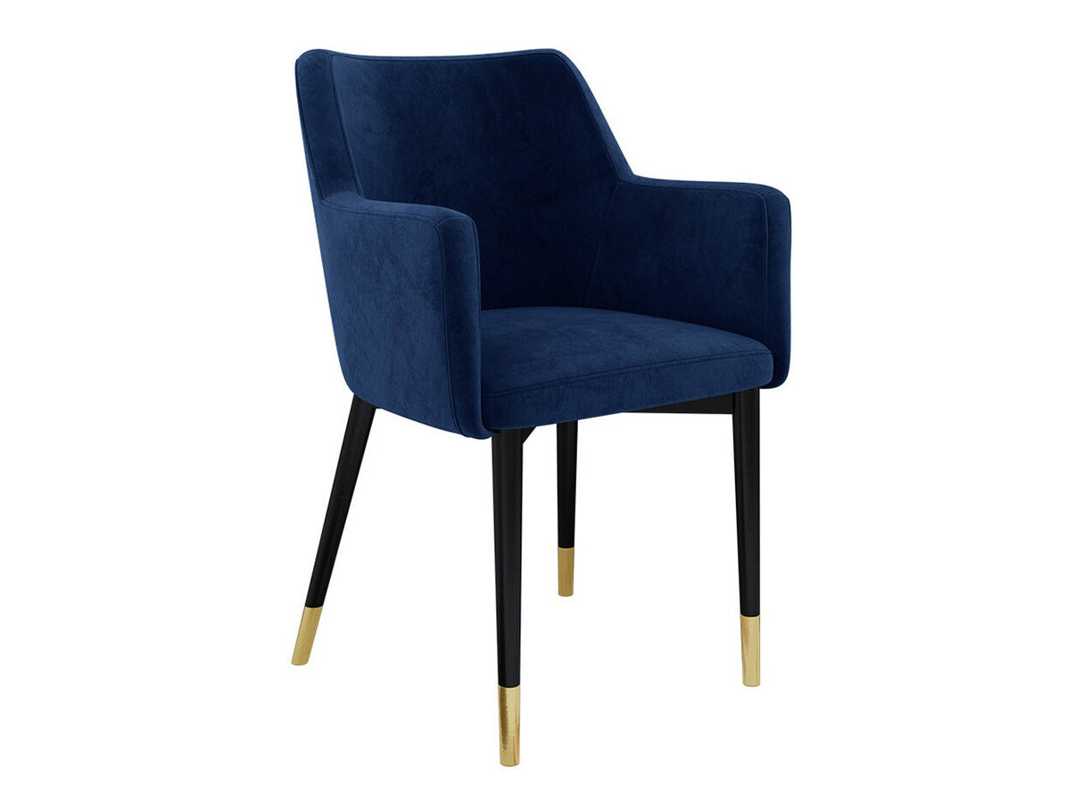 Szék Krzesło RENE, Szín: Fekete + Magic Velvet 2216, Lábak színe: Aranysárga