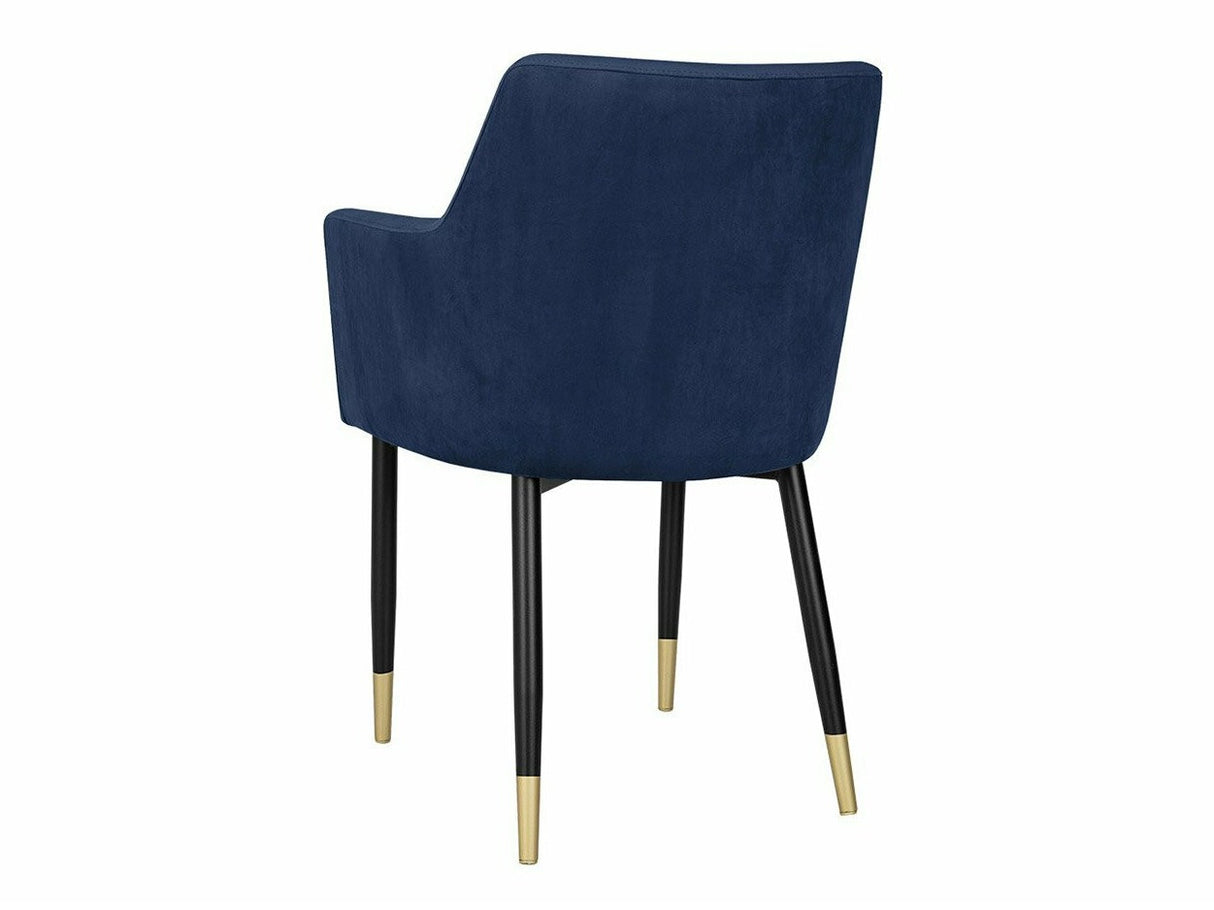 Szék Krzesło RENE, Szín: Fekete + Magic Velvet 2216, Lábak színe: Aranysárga