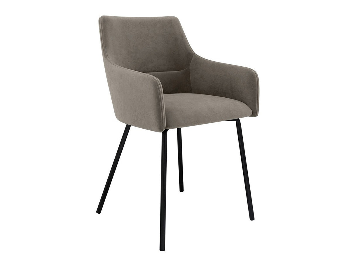 Szék Krzesło VITO z podłokietnikiem, Szín: Fekete + Magic Velvet 2209