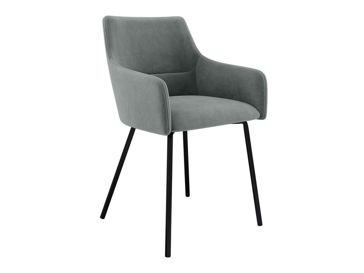 Szék Krzesło VITO z podłokietnikiem, Szín: Fekete + Magic Velvet 2217