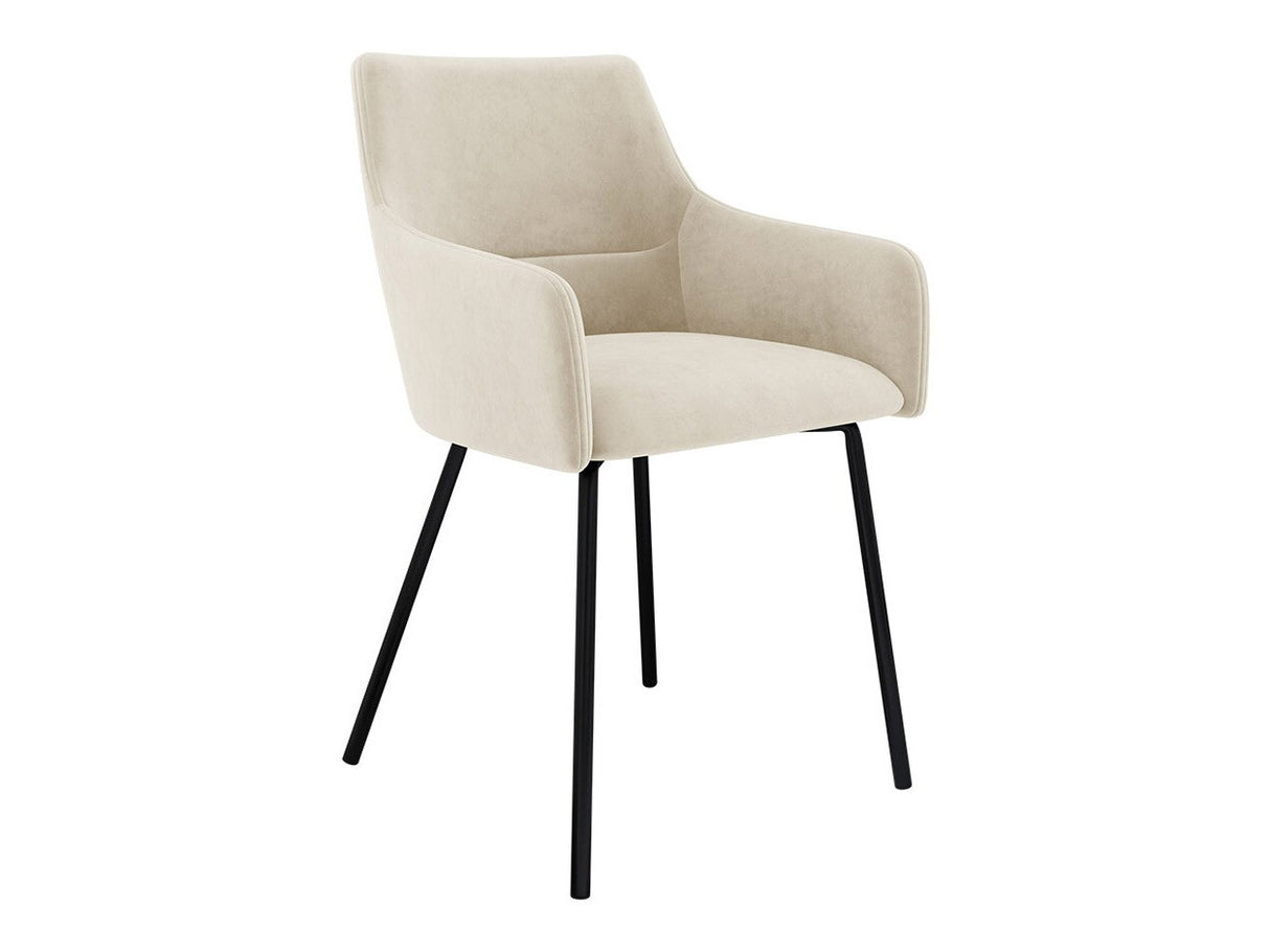 Szék Krzesło VITO z podłokietnikiem, Szín: Fekete + Magic Velvet 2250