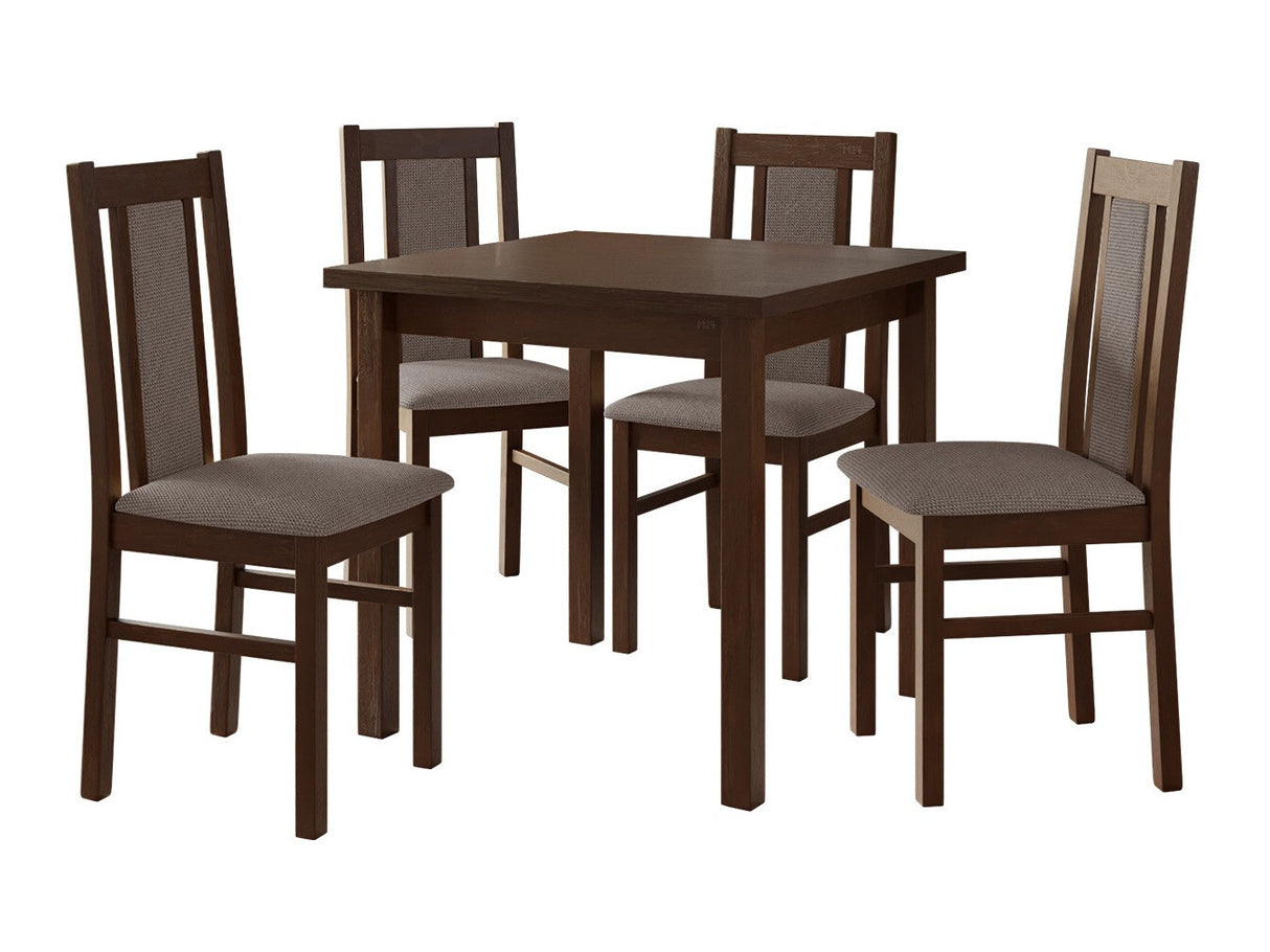 Étkezőgarnitúra 05 (MAX 9 + BOS 14), Fa színe: Dió, Kárpit: Hygge 20