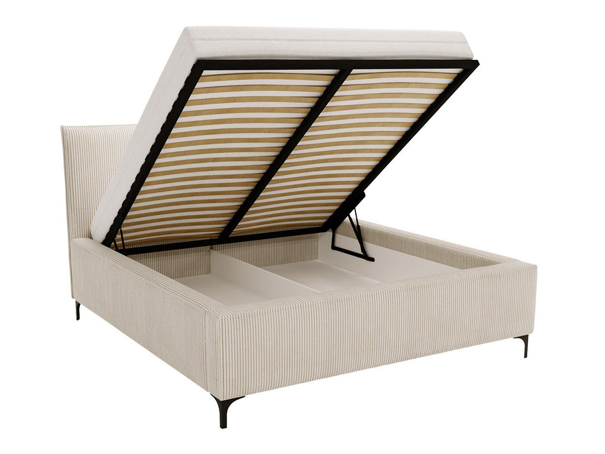 Ágy Łóżko tapicerowane LEON (Camtalo Cord), Szín: Poso 27, Alvó felület mérete: 180 x 200 cm