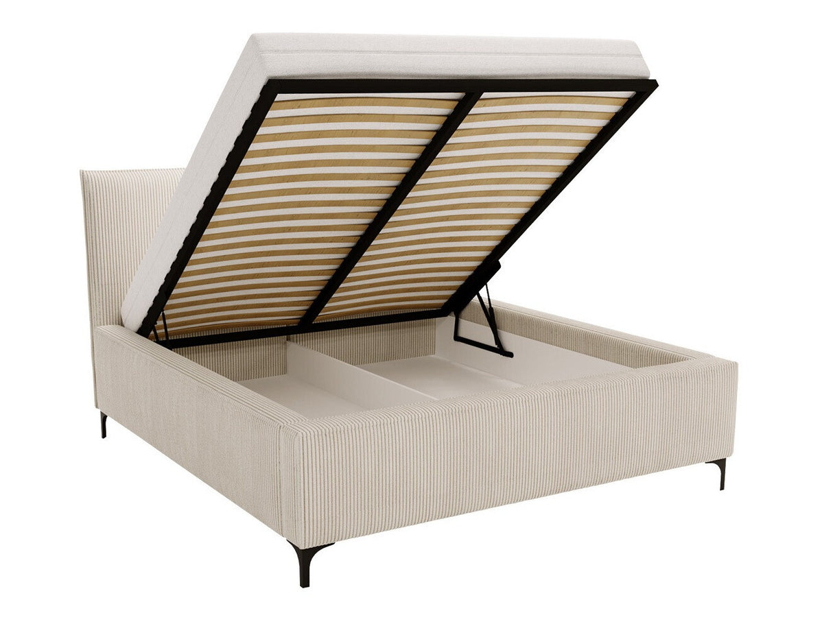 Ágy Łóżko tapicerowane LEON (Camtalo Cord), Szín: Poso 34, Alvó felület mérete: 140 x 200 cm